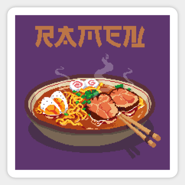 Bowl of Ramen | Pixel Art Sticker by Quintino Pixels